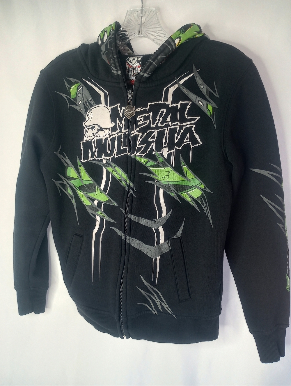 *Youth Metal Militia Zip Up Hoodie With Hoodie Mask